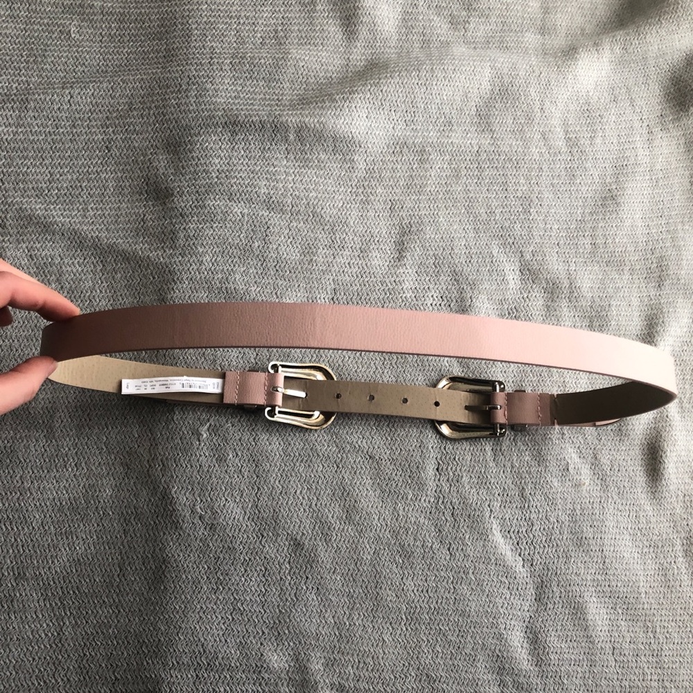 Pink Two Buckles Western Belt- Kendall Jenner Look - Picture 4 of 6
